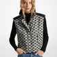 Logo Jacquard Puffer Vest