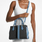 Marilyn Medium Signature Logo Stripe Satchel