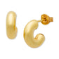 Meant To Be Gold-Plated Huggie Earrings