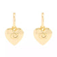 Signature Heart Charm Huggie Earrings
