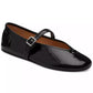 Women's Sculpted C Crinkle Patent Leather Soft Mary Jane Flats