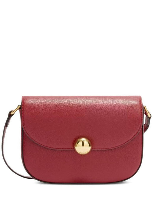 Structured Burgundy Crossbody Bag
