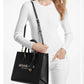 Mirella Medium Pebbled Leather Tote Bag In Black Multi