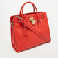 Michael Michael Kors Coral Leather Large Hamilton North South Tote