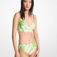 Palm Print Bralette Bikini Top