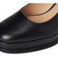 Sculpted C Leather Pumps