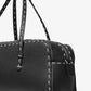 Roberta Hand-Stitched Pebbled Leather Satchel