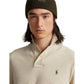 Classic Fit Mesh Long-Sleeve Polo Shirt