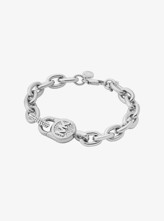 Pavé Lock Chain Link Bracelet