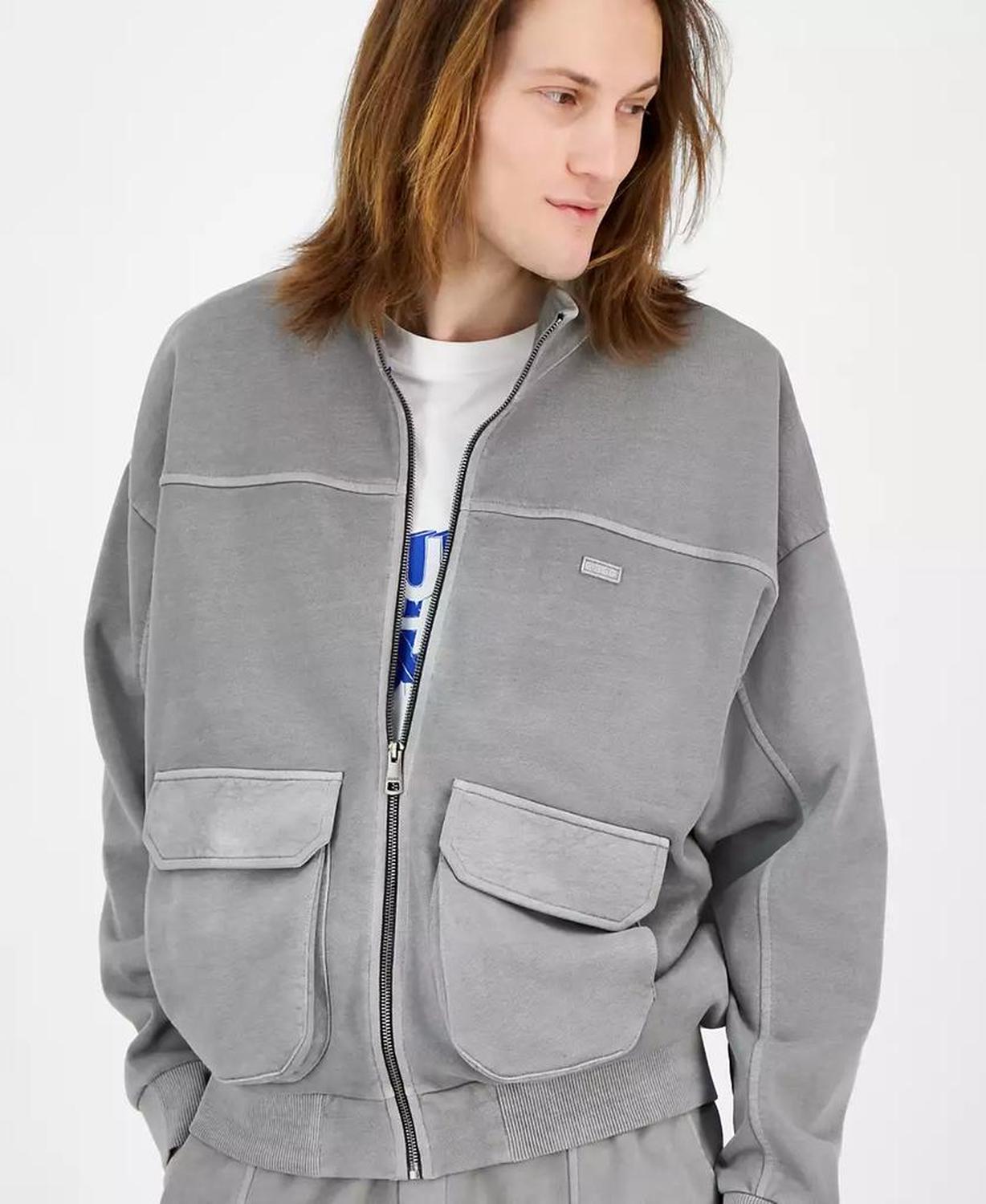 Men's Nombos Relaxed Fit Long Sleeve Zip-Front Jacket