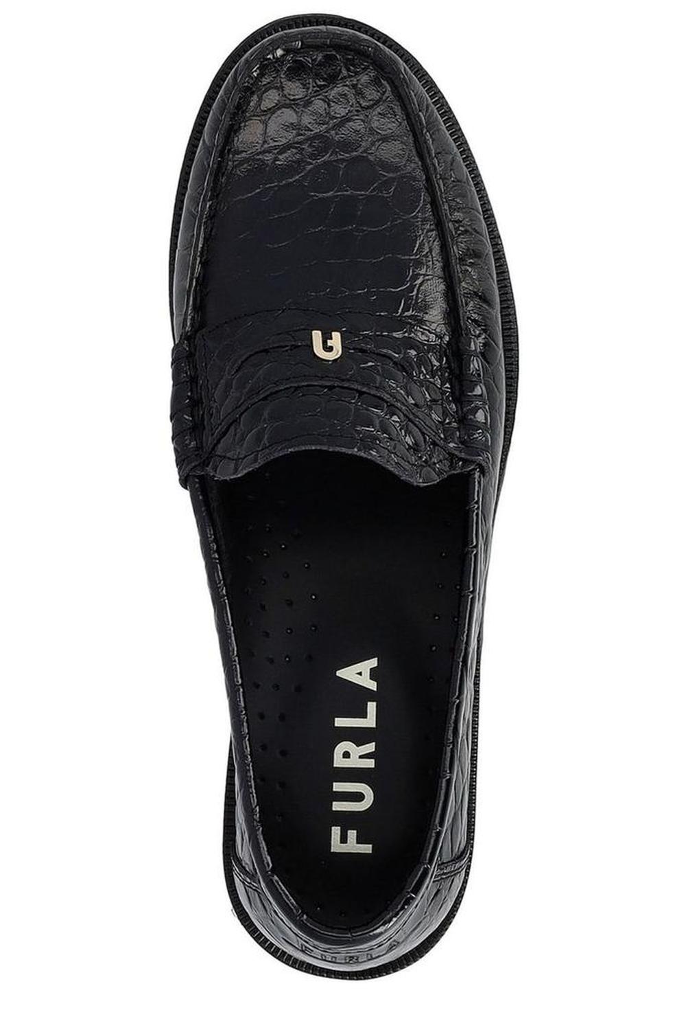 Furla Essential Embossed Loafers