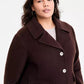 Plus Size Collared Button-Front Coat, Exclusively at Macy's