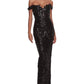 Marchesa Notte Sequin Column Gown