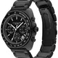 Men's Charter Ionic Plated Black Steel Bracelet Watch, 39mm