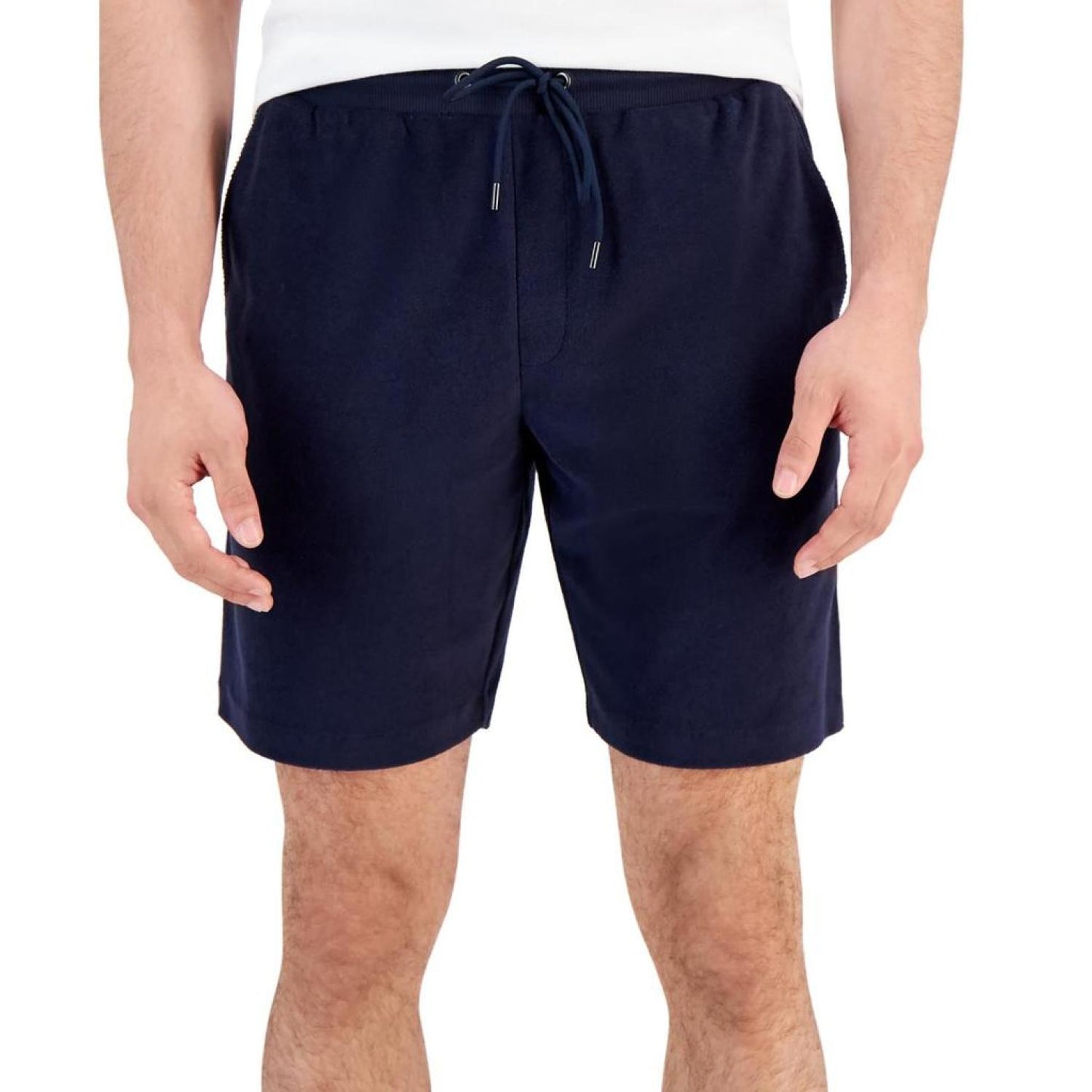 Mens Terry Cloth Above Knee Flat Front