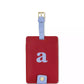 New York Just Mine Initial Luggage Tag, A