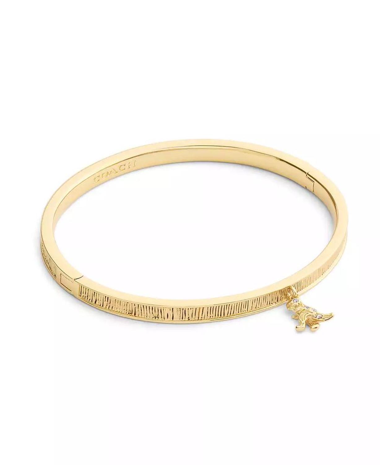 Gold Plated Rexy Charm Bangle Bracelets