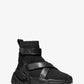 Nick Leather Strap Knit Trainer