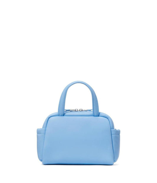 Puffed Smooth Leather Satchel