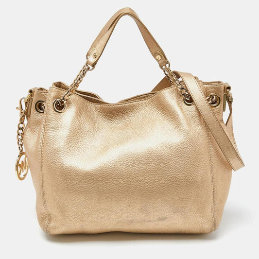 Michael Michael Kors  Leather Frankie Drawstring Bag