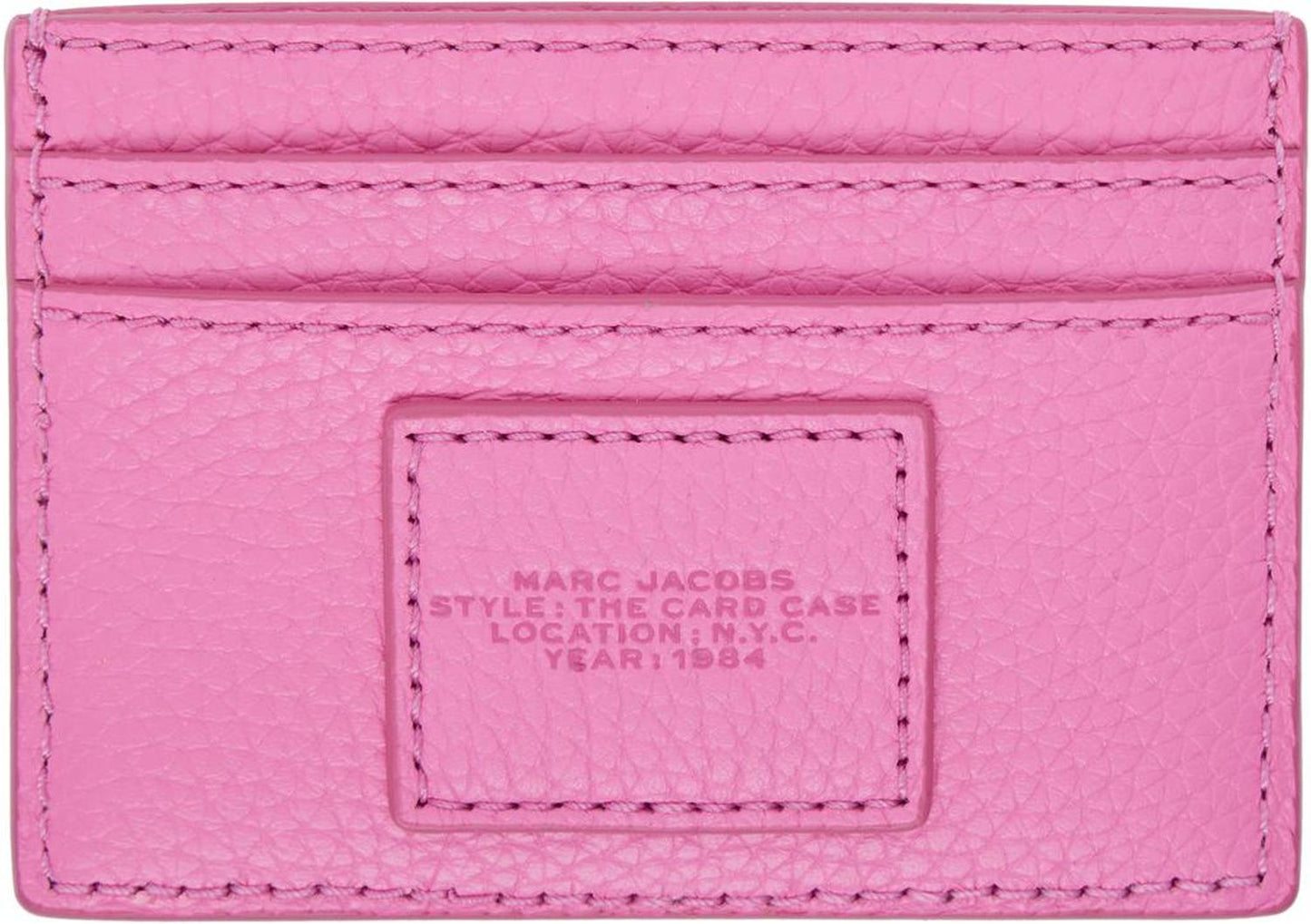 Pink 'The Leather Card Case' Card Holder