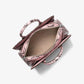 Laila Medium Snake Embossed Leather Satchel