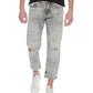 Loose Fit Cropped Tapered Jean