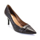 Furla Womens Ostrich Leather Pointed Toe High Heels Pumps Brown