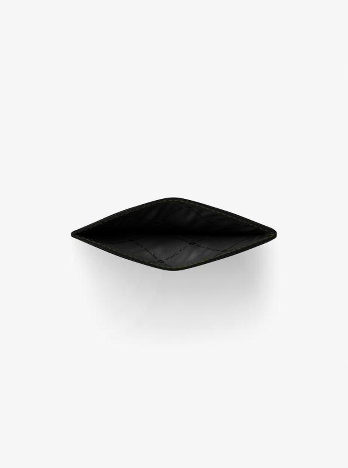 Pebbled Leather Billfold Wallet and Signature Logo Card Case Gift Set