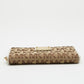 Michael Kors  Signature Canvas And Leather Zip Around Wallet