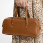 Roberta Hand-Stitched Pebbled Leather Satchel