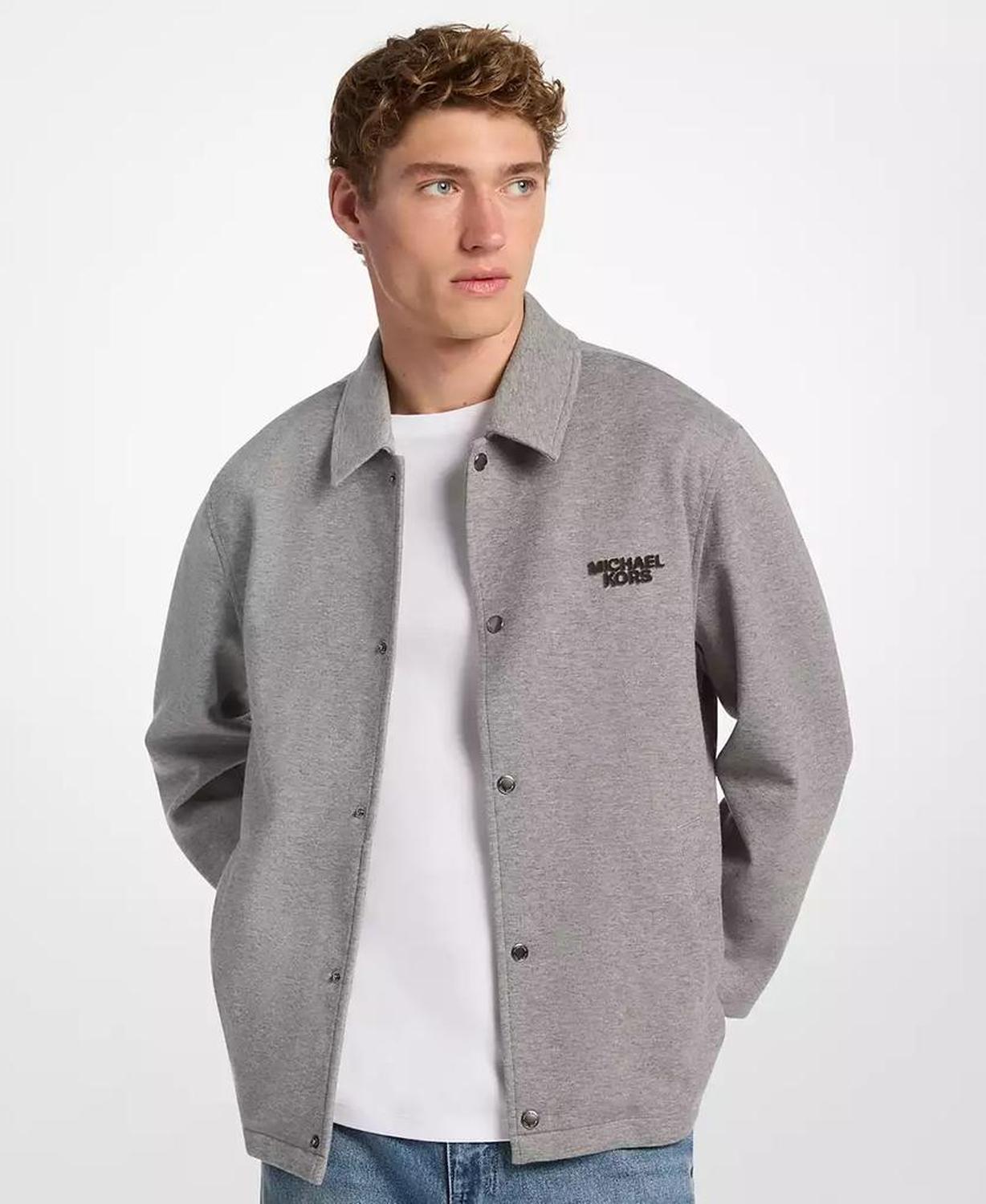 Men's Collared Long-Sleeve Jacket