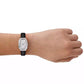Women's Suri Two-Hand Black Leather Watch, 24x33mm