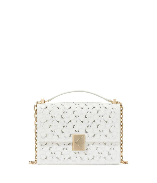 Deco Eyelet Chain Strap Shoulder Bag