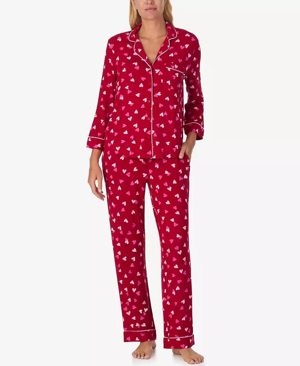 Women's 2-Piece Sleepwear 3/4-Sleeve Top and Pajama Pants Set