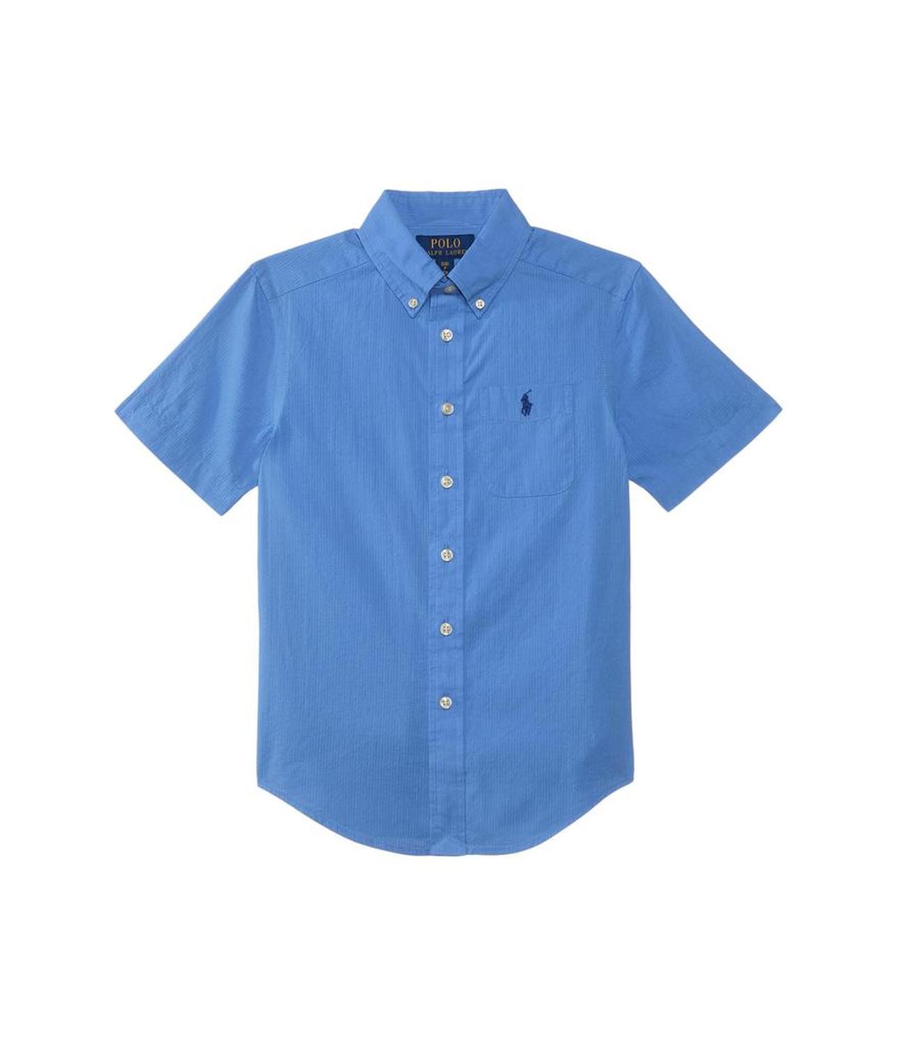 Cotton Seersucker Short-Sleeve Shirt (Toddler/Little Kid)