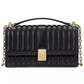Deco Quilted Leather Mini Flap Chain Crossbody Bag