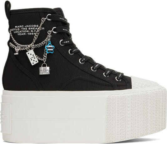 Black 'The Sticker Charm Platform High Top' Sneakers