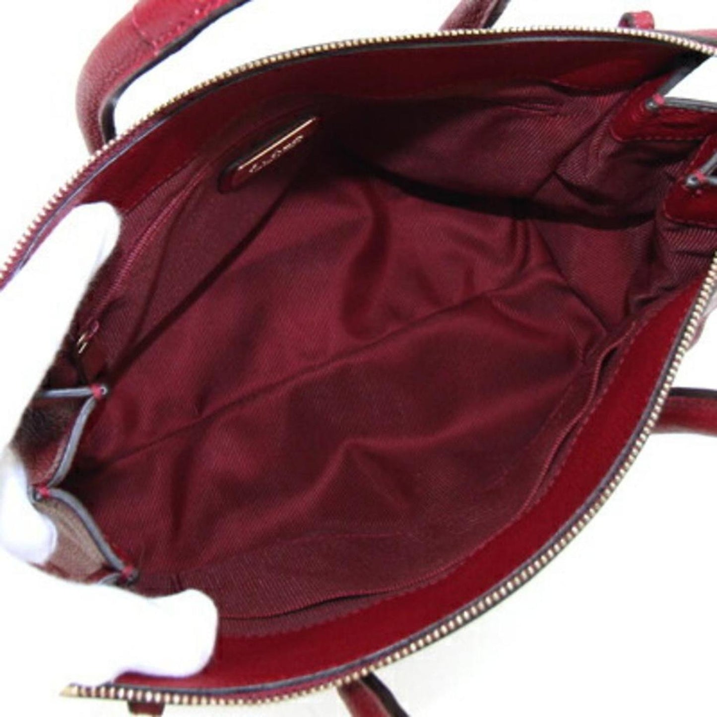 Leather Handbag Shoulder Bag (Pre-Owned)