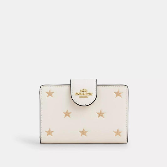 Coach Outlet Medium Corner Zip Wallet With Star Print