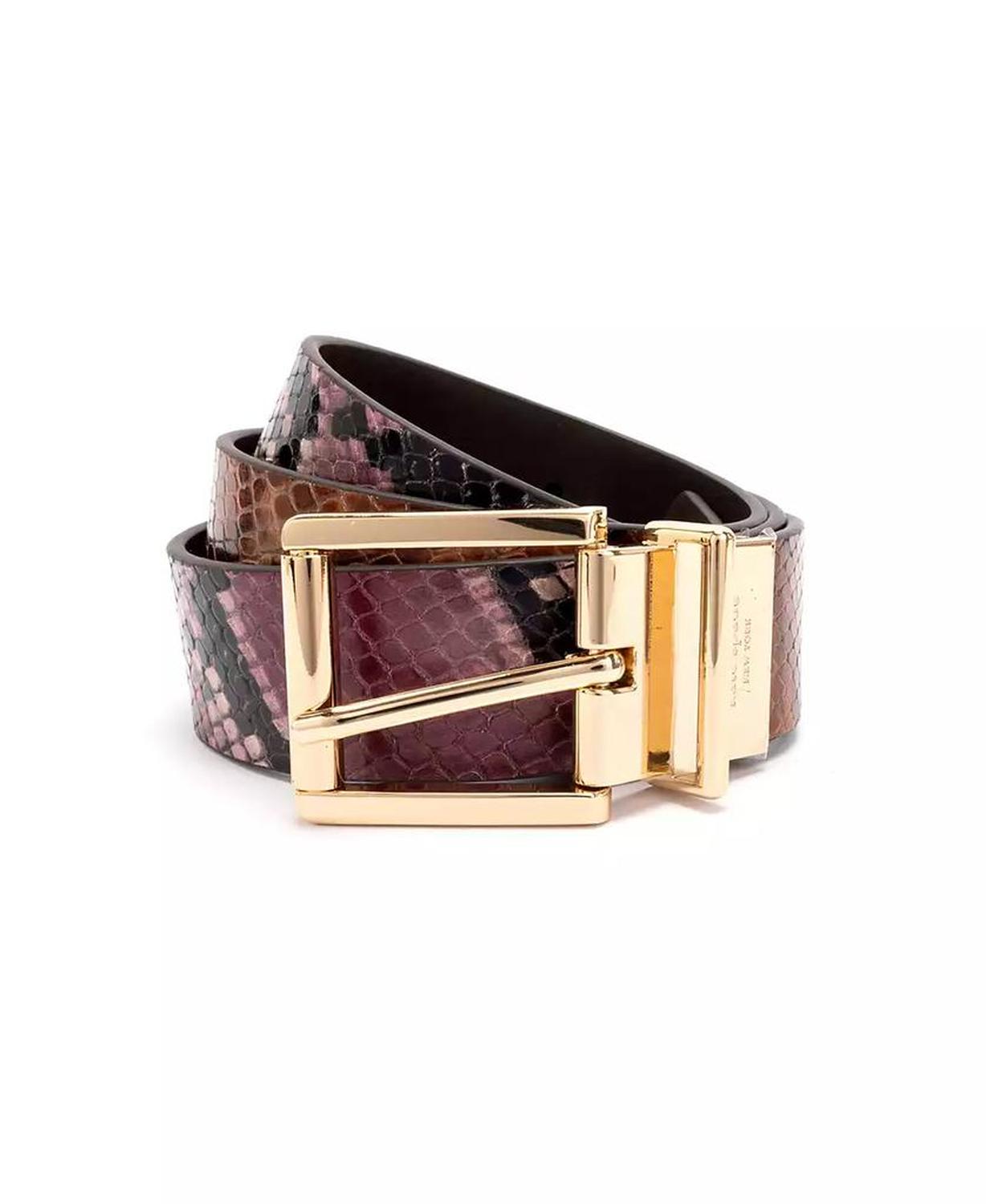 Women's 32mm Snake Embossed Reversible Belt