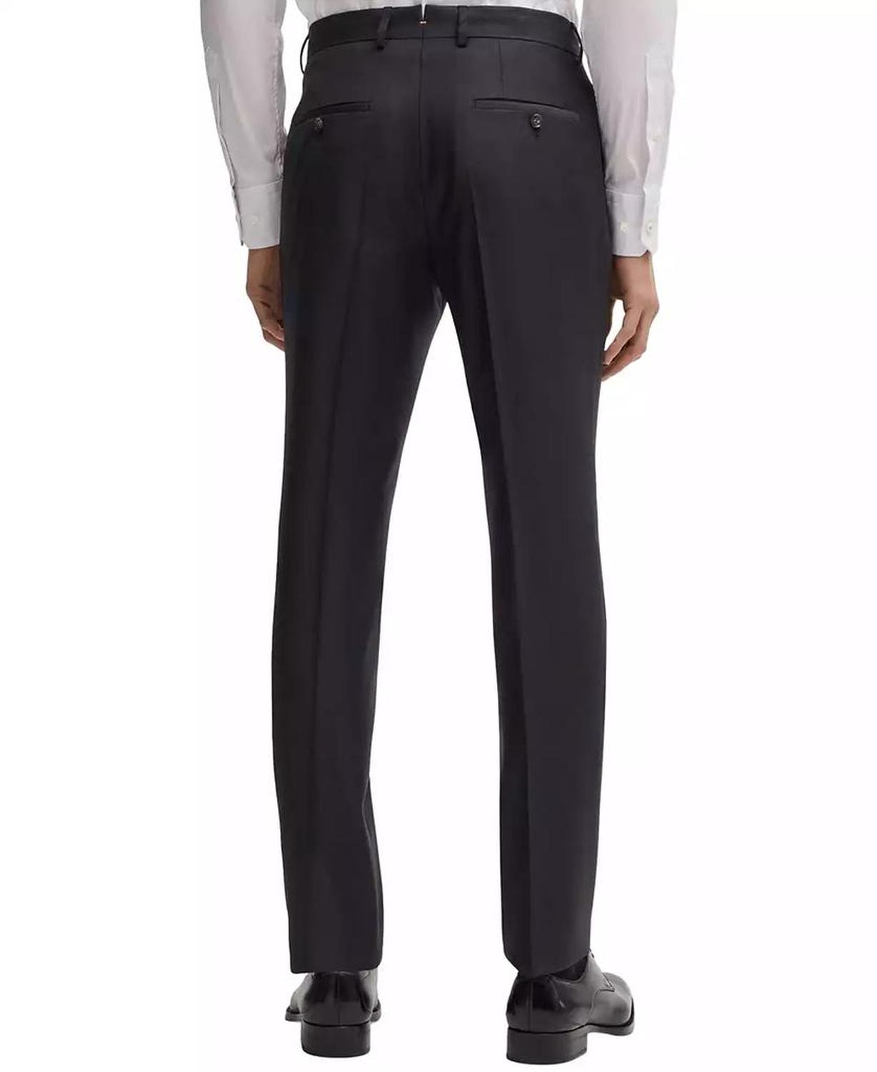 Men's Virgin Wool Slim-Fit Trousers