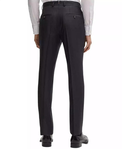 Men's Virgin Wool Slim-Fit Trousers