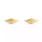 Signature Signet Huggie Earrings