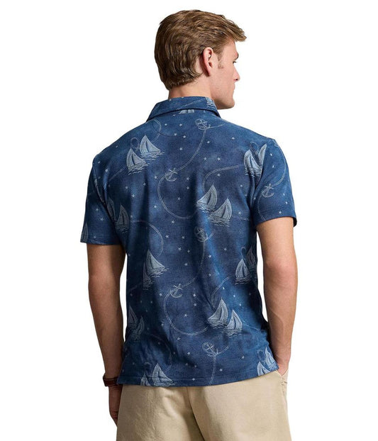 Classic Fit Nautical Mesh Polo Shirt