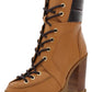 Ridley Womens Leather Zipper Combat & Lace-up Boots