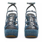 Kiki Denim Platform Pump Sandals