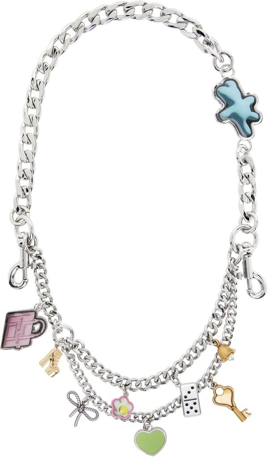 Silver 'The Sticker Chain' Shoulder Strap