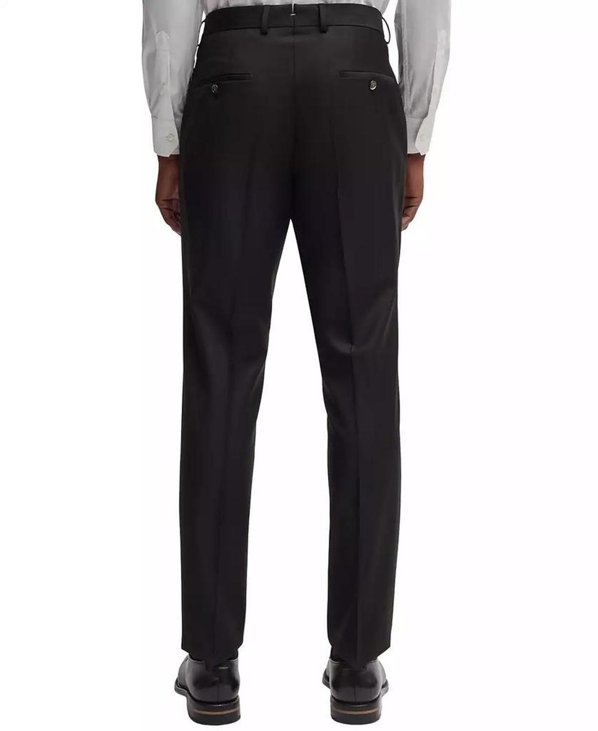Men's Virgin Wool Slim-Fit Trousers