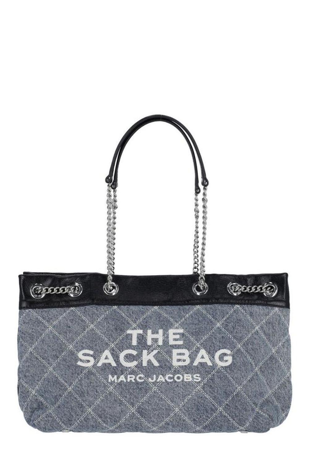 Marc Jacobs The Quilted Denim Chain Sack Bag